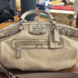 Coach Cream Leather Women's Bag